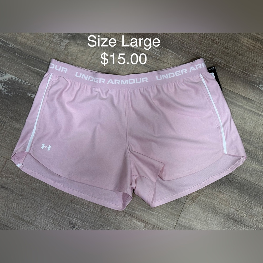 Under Armour Women's Light Pink Athletic Shorts